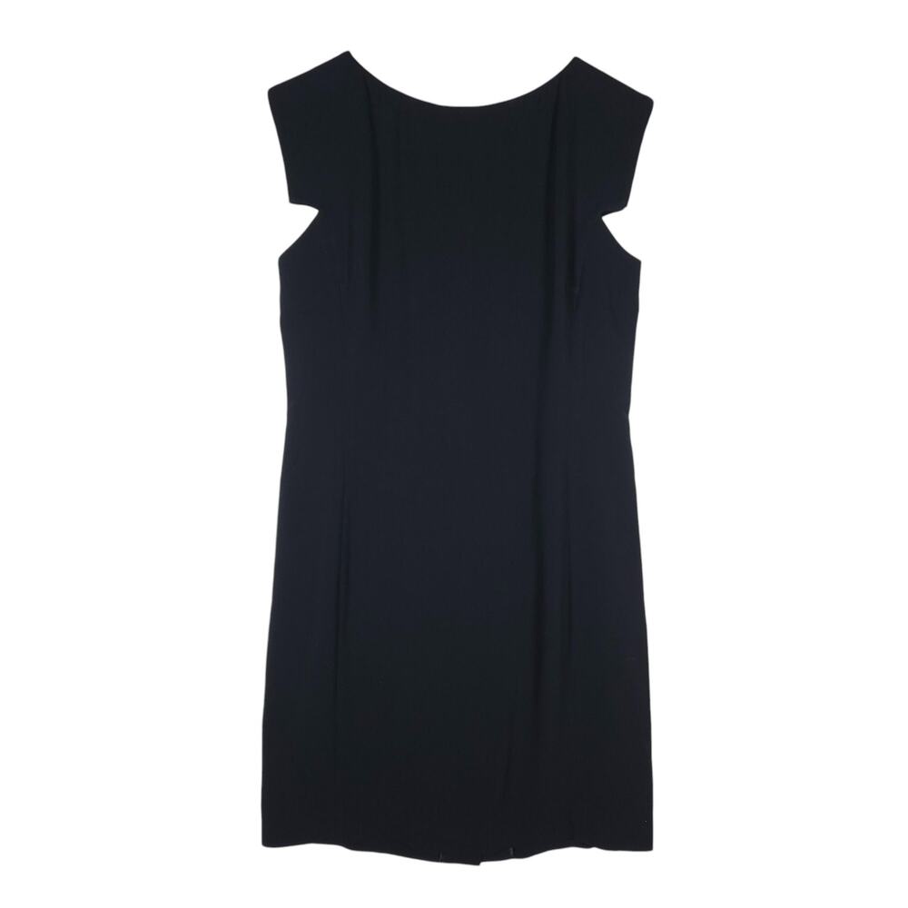 MM. LaFleur Womens Black Sheath Dress Size 10 Elegant Workwear Power Classic